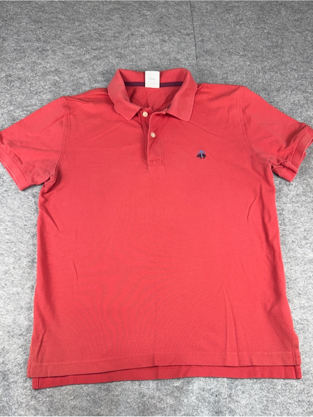 Brooks Brothers Coral Polo with Navy Embroidered Logo